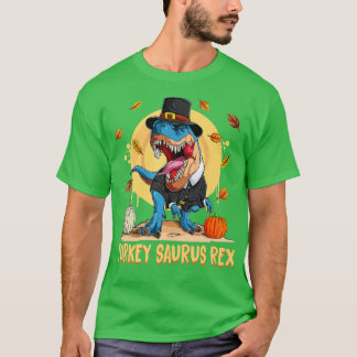 T-shirt Dinosaur Thanksgiving Boys Turkey Saurus T Rex