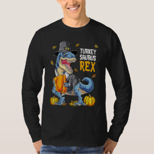 T-shirt Dinosaur Thanksgiving Boys Turkey Saurus T Rex Pil
