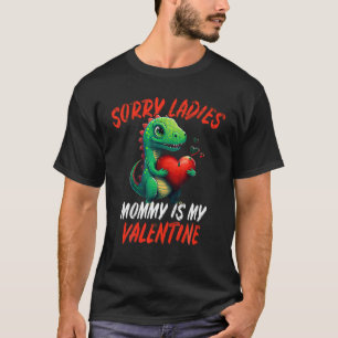 T-shirt Dinosaur Trex Valentins Day Toddler Cadeaux filles