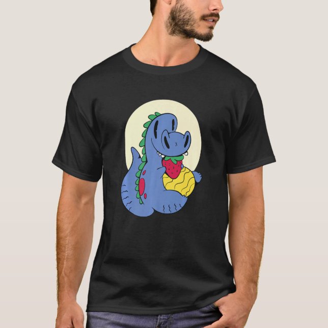 T-shirt Dinosaur Tyrannosaurus Rex Rex Reptile Dangerous   (Devant)