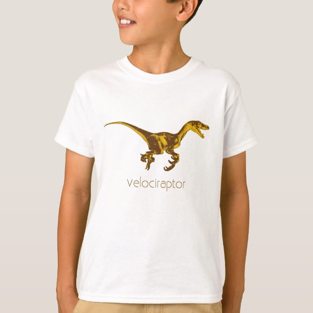 T-shirt Dinosaur Velociraptor (Devant)
