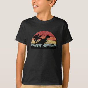 T-shirt Dinosaur Vintage Sunset Cadeau Design