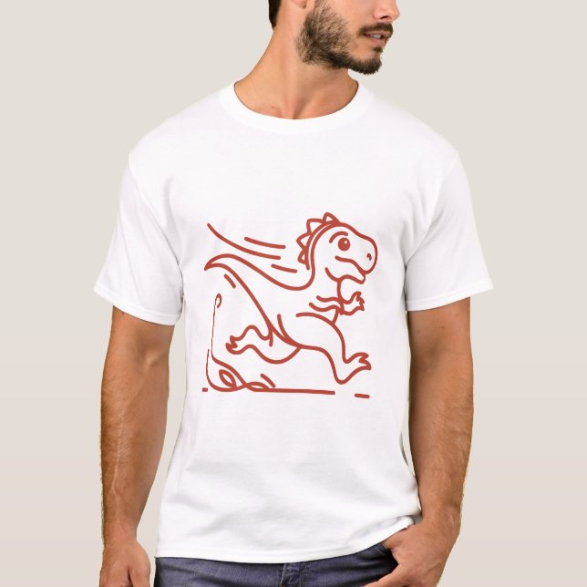 T-shirt dinosaure (Devant)