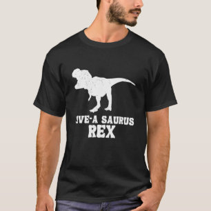 T-shirt Dinosaure 5 ans Anniversaire 5e Rex Dino Cinq Sau