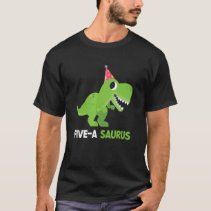T-shirt Dinosaure 5 ans Anniversaire 5e Rex Dino Cinq Sau