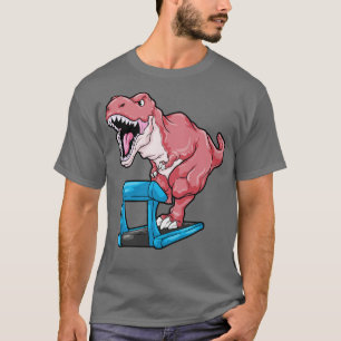 T-shirt Dinosaure à Jogging sur tapis roulant