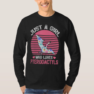 T-shirt Dinosaure Adulte Oiseau Tee Juste Une Fille Qui Ai