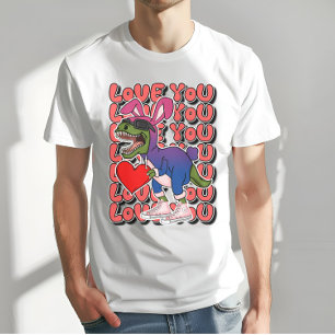 T-shirt Dinosaure avec С ostume dans les couleurs du Drape