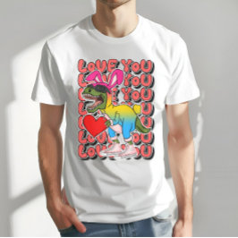 T-shirt Dinosaure avec С ostume dans les couleurs du Drape