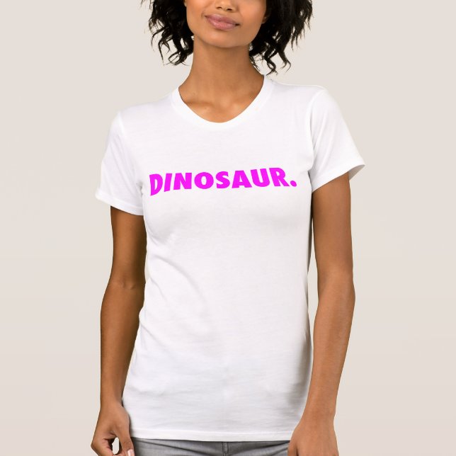 T-shirt "Dinosaure blanc." Débardeur avec le logo (Devant)