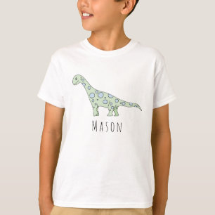 T-shirt Dinosaure Cool Doodle du garçon personnalisé ave