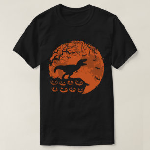 T-shirt Dinosaure Cute Et Lune Drôle Costume Halloween Hal