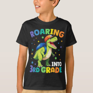 T-shirt Dinosaure de 3e année T Rex Retour à l'école