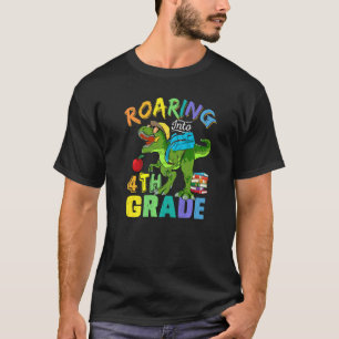 T-shirt Dinosaure De 4E Année Rôti À L'École Garçons Gi