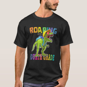 T-shirt Dinosaure De 4E Année T Rex Retour À L'École