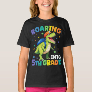 T-shirt Dinosaure de 5e année T Rex Retour à l'école