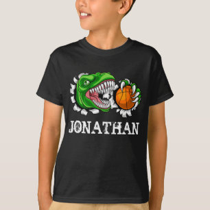 T-shirt Dinosaure de basket-ball T-Rex personnalisé