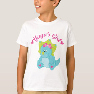 T-shirt Dinosaure de fille de Yayas