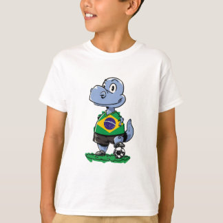 T-shirt Dinosaure de football - Brésil