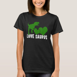 T-shirt Dinosaure de la Saint-Valentin avec un cœur drôle