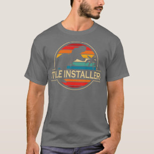 T-shirt Dinosaure de l'installateur de mosaïque