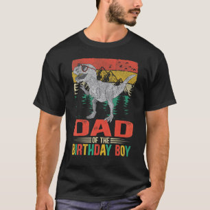 T-shirt Dinosaure De Papa Du Garçon D'Anniversaire Matchin