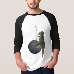 T-shirt Dinosaure de T-Rex détruisant la boule