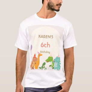 T-shirt Dinosaure de Whimsical Princess Anniversaire