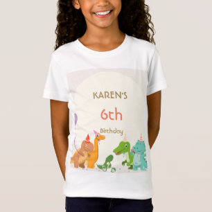 T-Shirt Dinosaure de Whimsical Princess Anniversaire