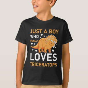 T-shirt Dinosaure Dinosaur Tricératops vêtements pour garç
