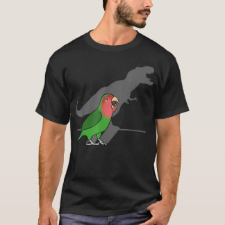 T-shirt Dinosaure Drôle T-Rex Ombre Visage Rosé Vert