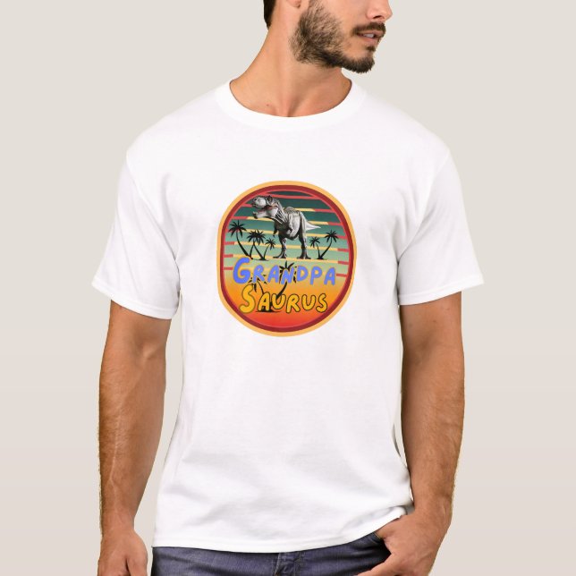 T-shirt Dinosaure Drôle Tee pour Grandpas-Grandpasaurus Co (Devant)