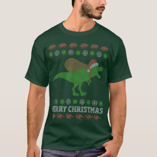T-shirt Dinosaure drôle tre Vilains Sweaters de Noël