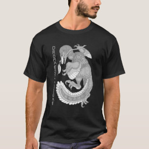 T-shirt Dinosaure Dromaeosaure Art Paléo Histoire Naturell