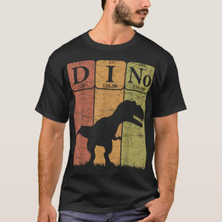 T-shirt Dinosaure Éléments de tableau périodique T Rex Din