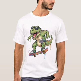 T-shirt Dinosaure en skateboard 🦖🛹