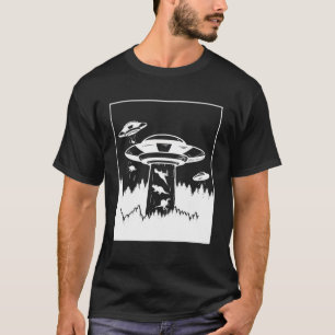 T-shirt Dinosaure Enlèvement Alien Sci-Fi Ufo Extraterrest