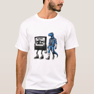 T-shirt Dinosaure et Rock Music années 1980