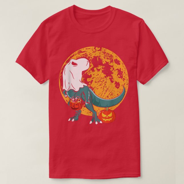 T-shirt Dinosaure fantôme TRe Funny Boo Halloween garçon P (Design devant)