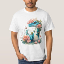 Dinosaure floral mou
