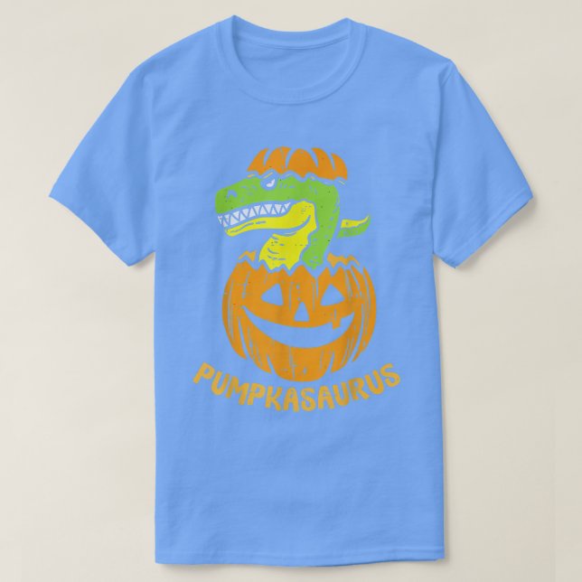 T-shirt Dinosaure Halloween Pumpkasaurus Funny Kids Boy Pu (Design devant)