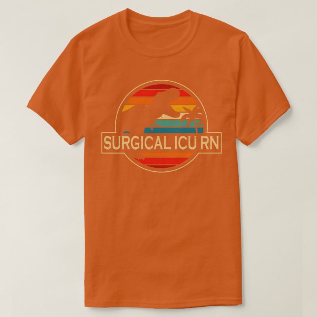 T-shirt Dinosaure Icu Rn Surgical (Design devant)