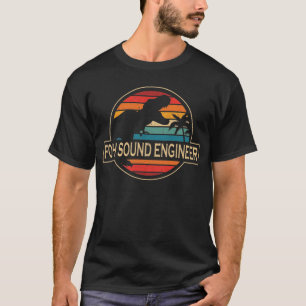 T-shirt Dinosaure, ingénieur du son Foh