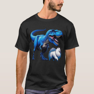 T-shirt Dinosaure japonais Spitz Amoureux des chiens de ma