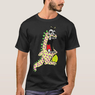 T-shirt Dinosaure jaune d'amour