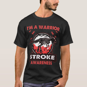 T-shirt Dinosaure Je suis un guerrier de la sensibilisatio