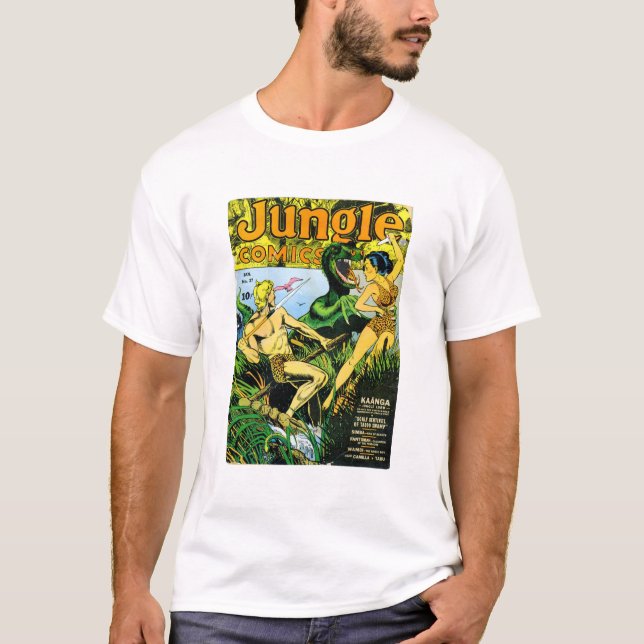 T-shirt Dinosaure - Leopard Bikini - Tarzan - Jungle Boy (Devant)