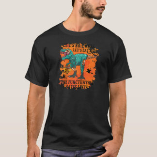T-shirt Dinosaure Mangeons Ponctuation Enfants Sauve des v
