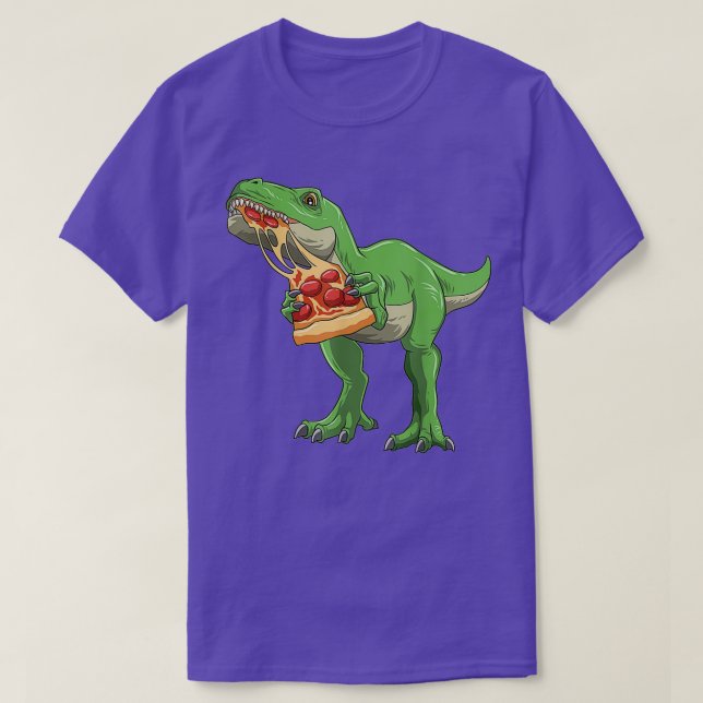 T-shirt Dinosaure Manger Pizza TRex Pizza Amateurs Pizzasa (Design devant)