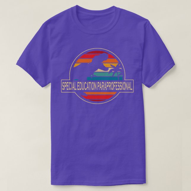 T-shirt Dinosaure Paraprofessionnel De L'Éducation Spécial (Design devant)